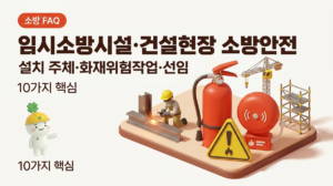 임시소방시설·건설현장 소방안전 설치 주체·화재위험작업·선임