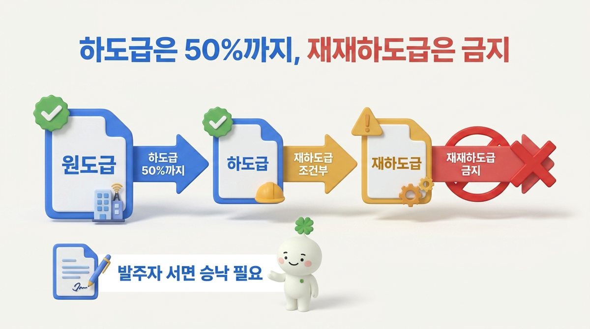 하도급 제한 흐름